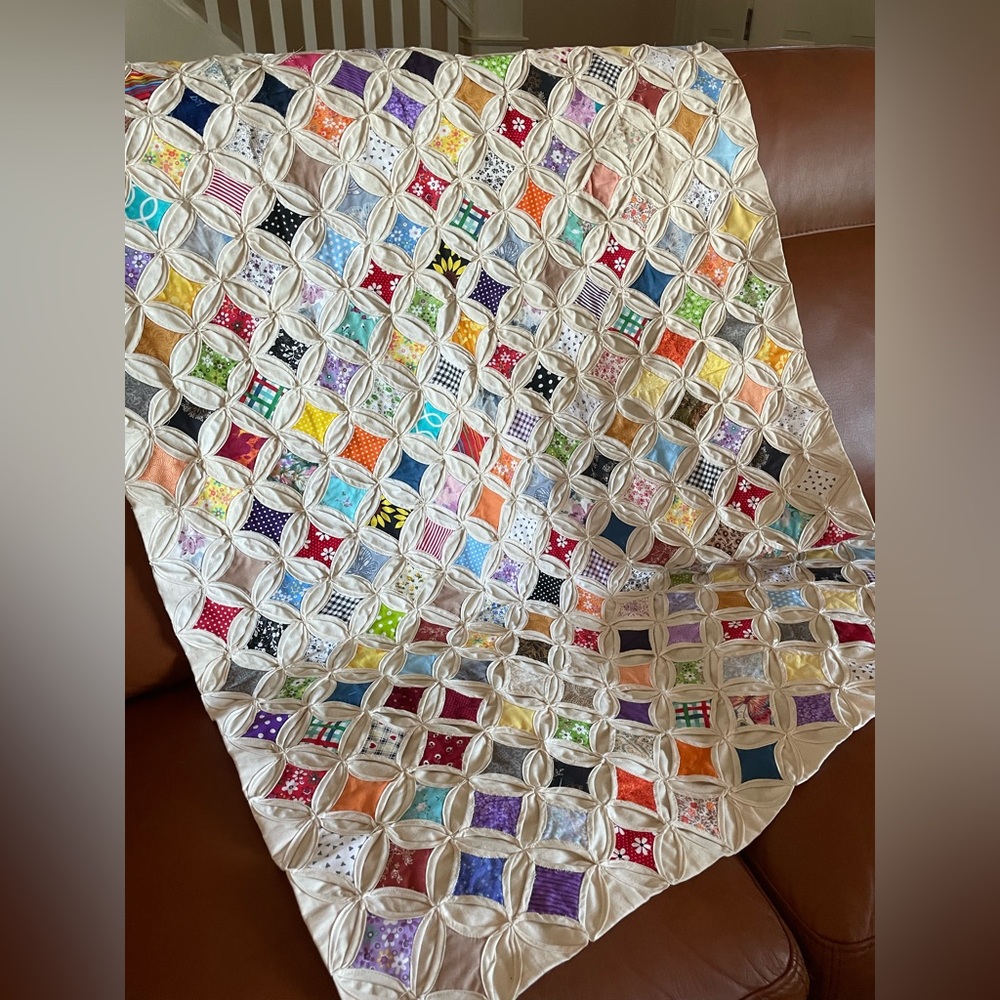 Cathedral Window Quilt Throw/lap